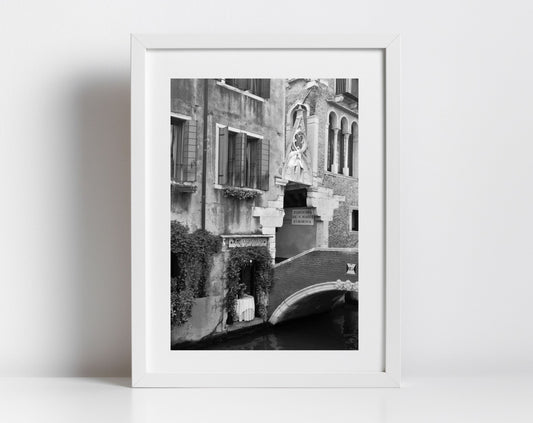 Ai Barbacani Venice Italy Fine Art Black And White Photography Print