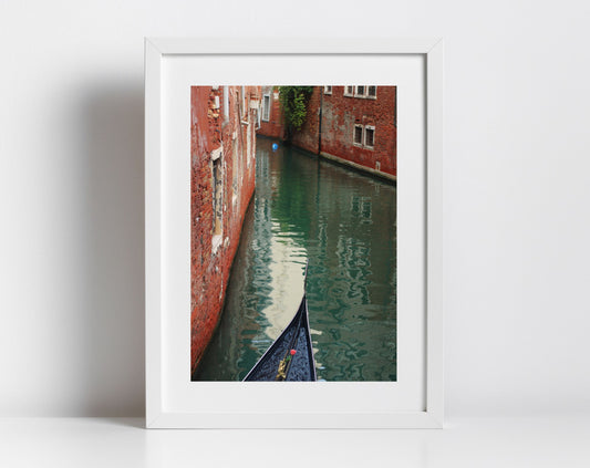 Venice Gondola Photography Print Italy Wall Art