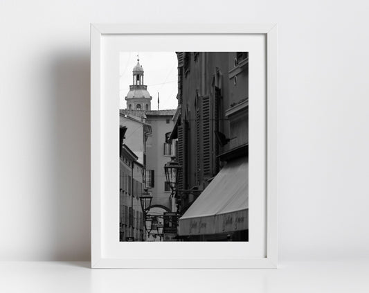 Bologna Italy Black And White Photography Print Europe Wall Art