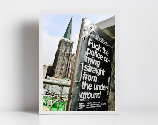 Fuck The Police N.W.A. Lyrics Photography Print
