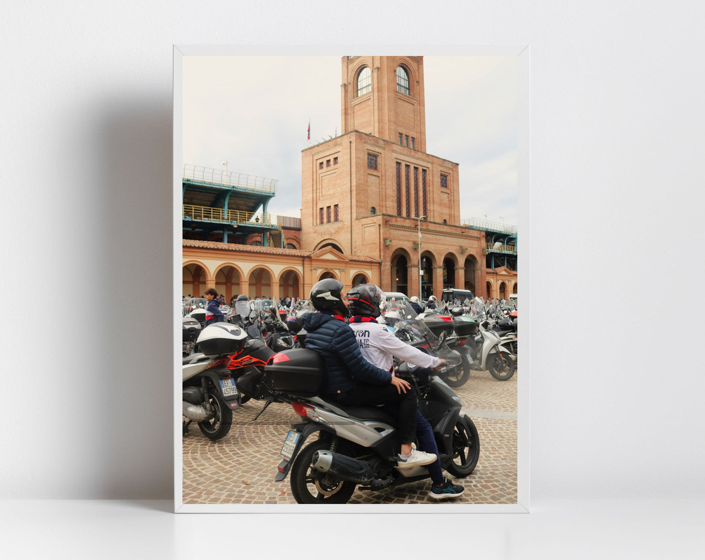 Bologna Stadio Renato Dall'Ara Vespa Photography Print
