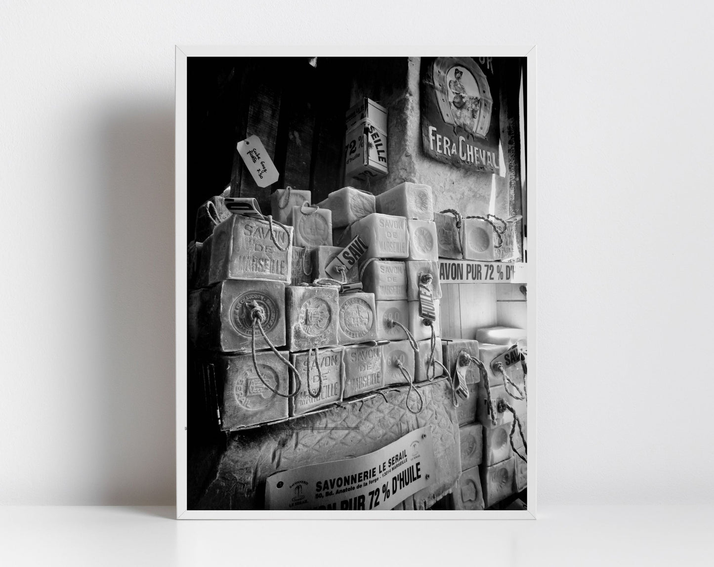Marseille Soap Black And White Photography Print
