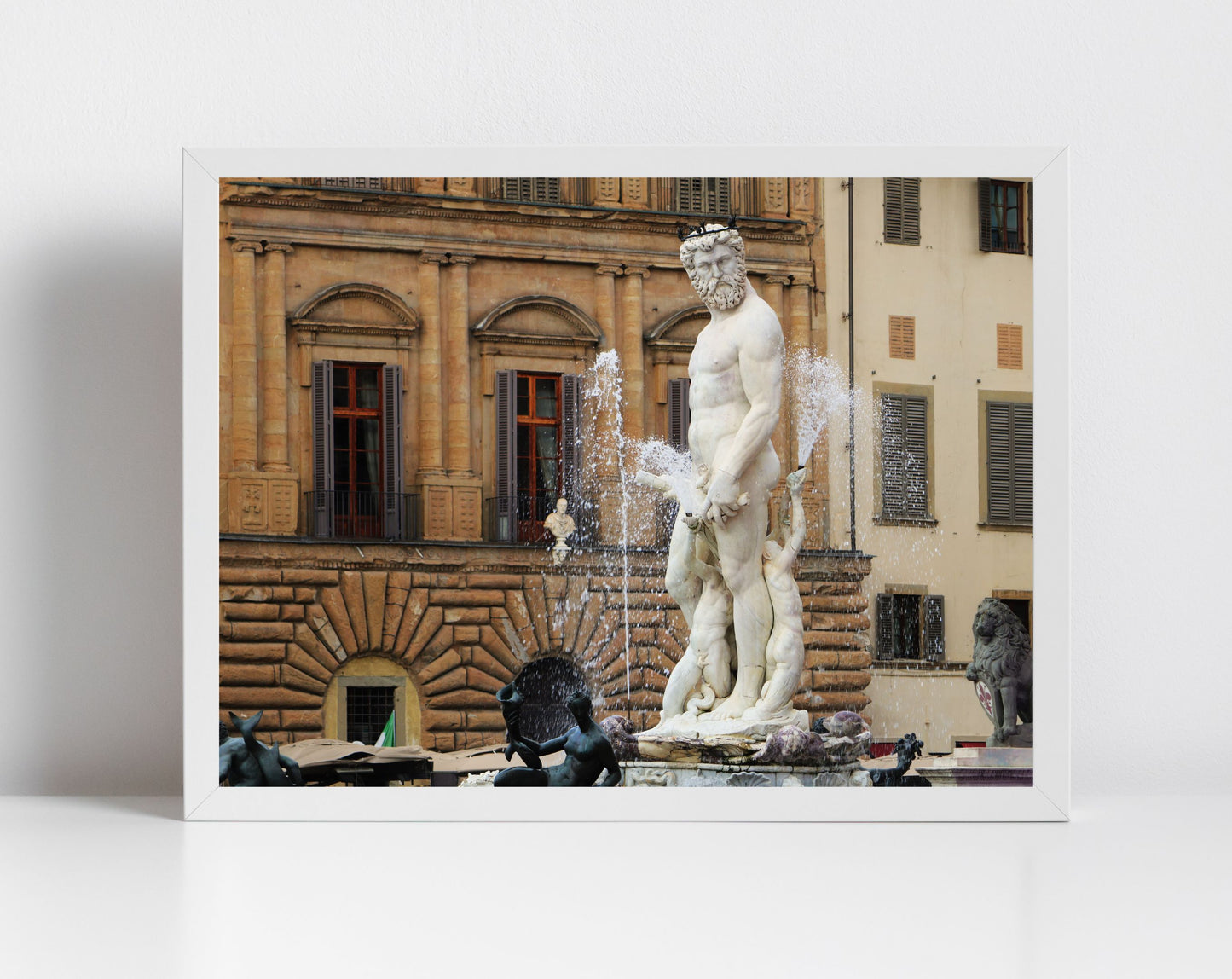 Florence Italy Photography Art: Fountain Of Neptune Print