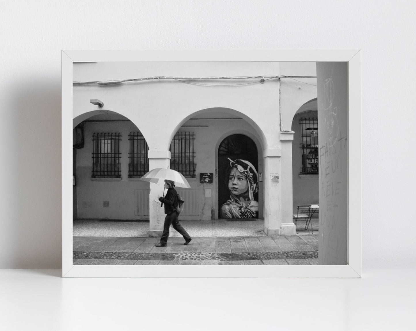 Bologna Street Black And White Photography Via Del Pratello Art Print