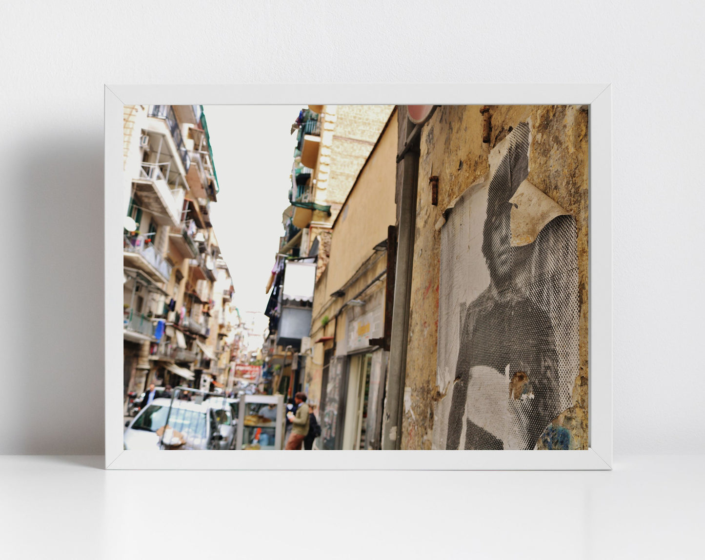 Maradona Naples Street Photography Art Print