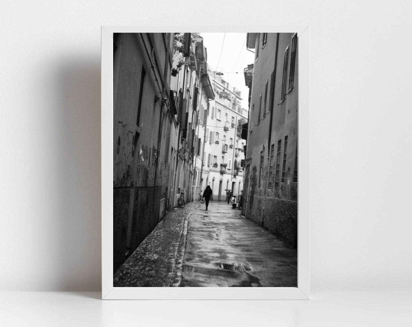 Bologna Italy Black And White Photography Art Print