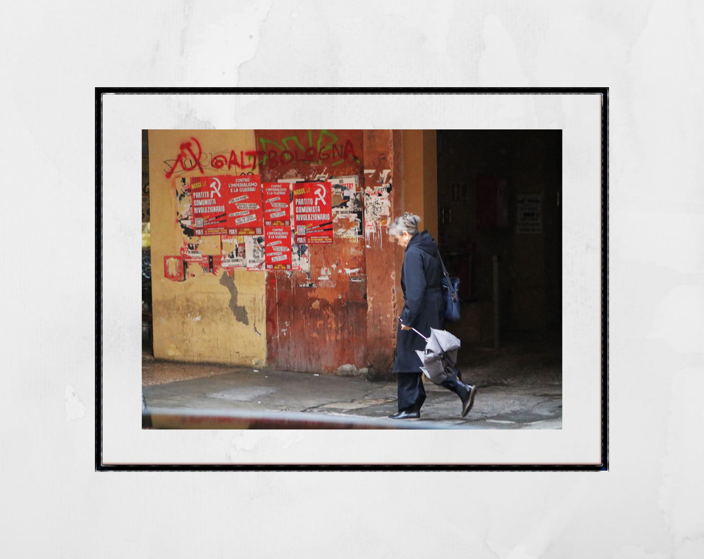 Communist Street Photography Print: Bologna Italy Wall Art