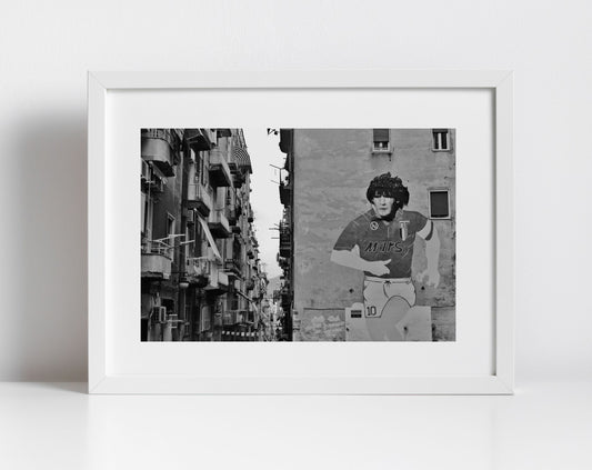 Maradona Napoli Print Spanish Quarter Mural Photography