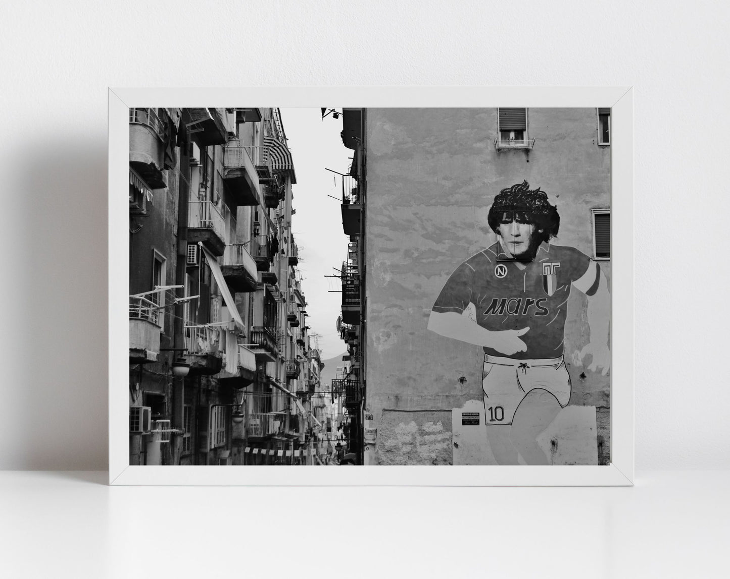 Maradona Napoli Print Spanish Quarter Mural Photography