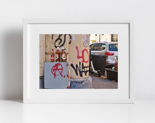 Anarchist Poster Catania Sicily Street Photography Print