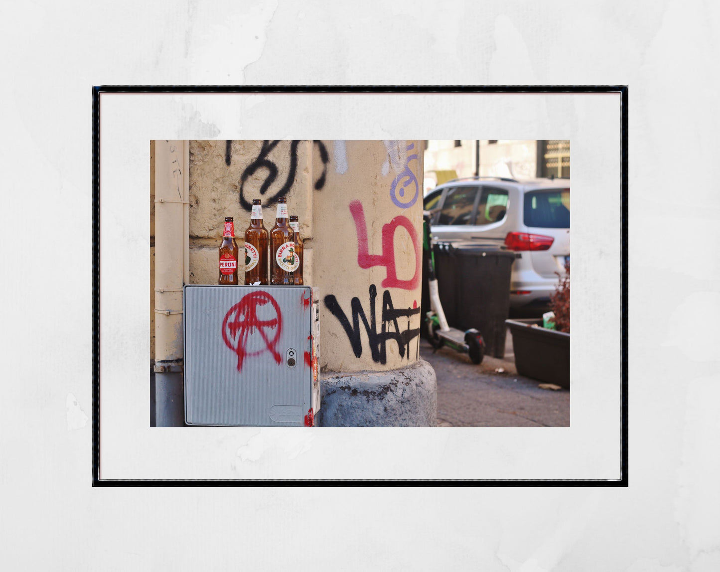 Anarchist Poster Catania Sicily Street Photography Print