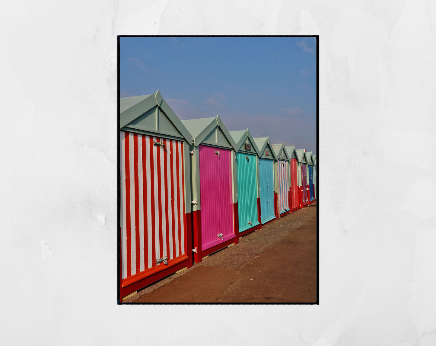 Brighton Poster Hove Beach Huts Photography