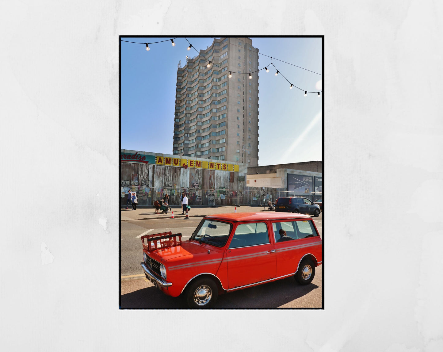 Margate Black And White Print Brutalist Wall Art