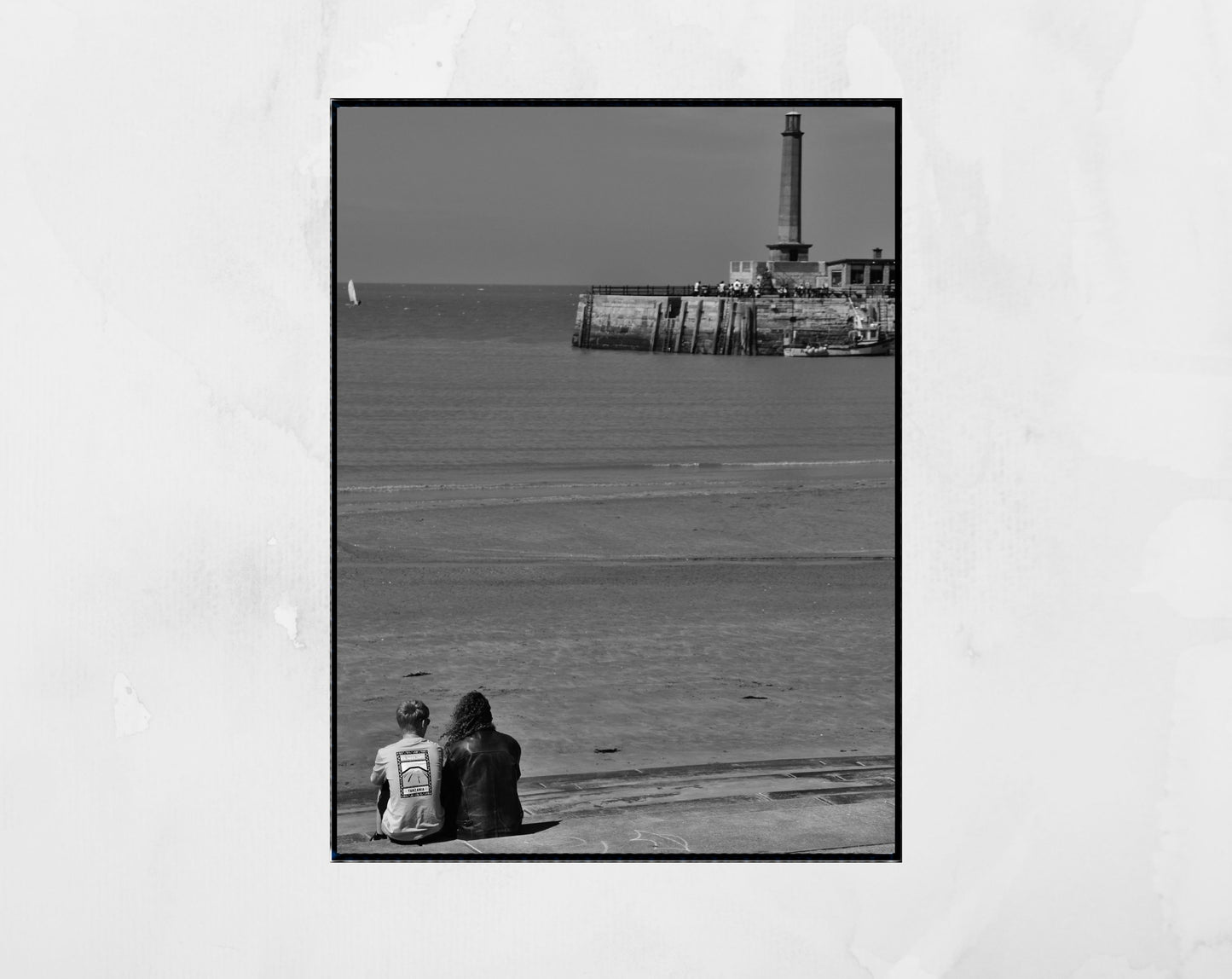 Margate Lighthouse Black And White Photography Print
