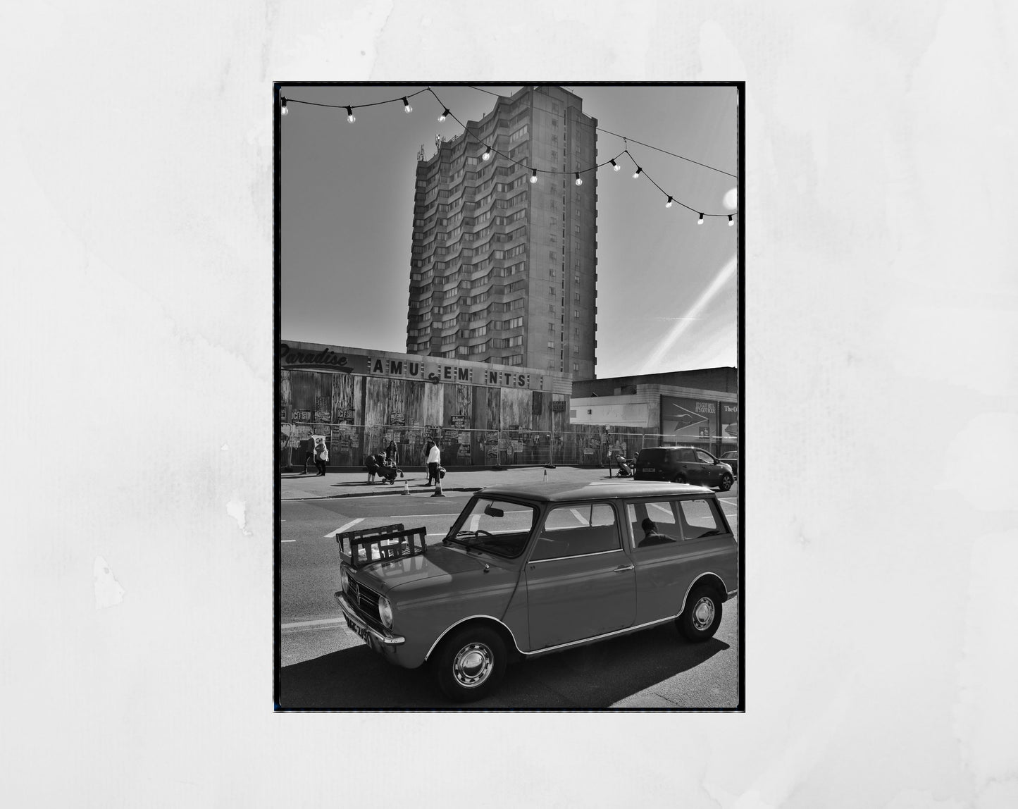 Margate Black And White Print Brutalist Wall Art