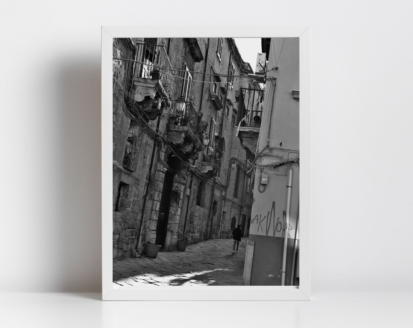 Palermo Sicily Black And White Print Italy Wall Art