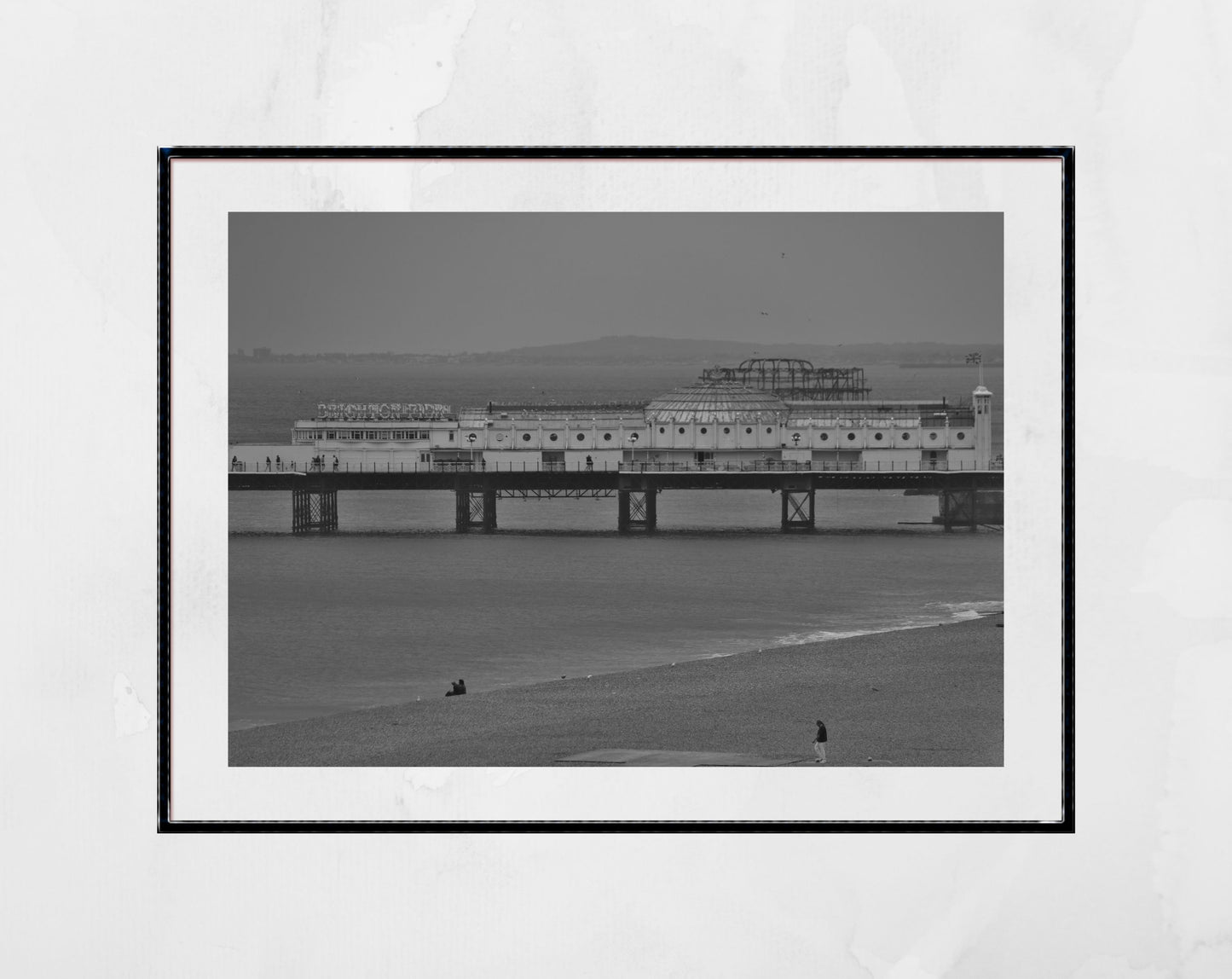 Brighton Palace Pier Black And White Photography Poster