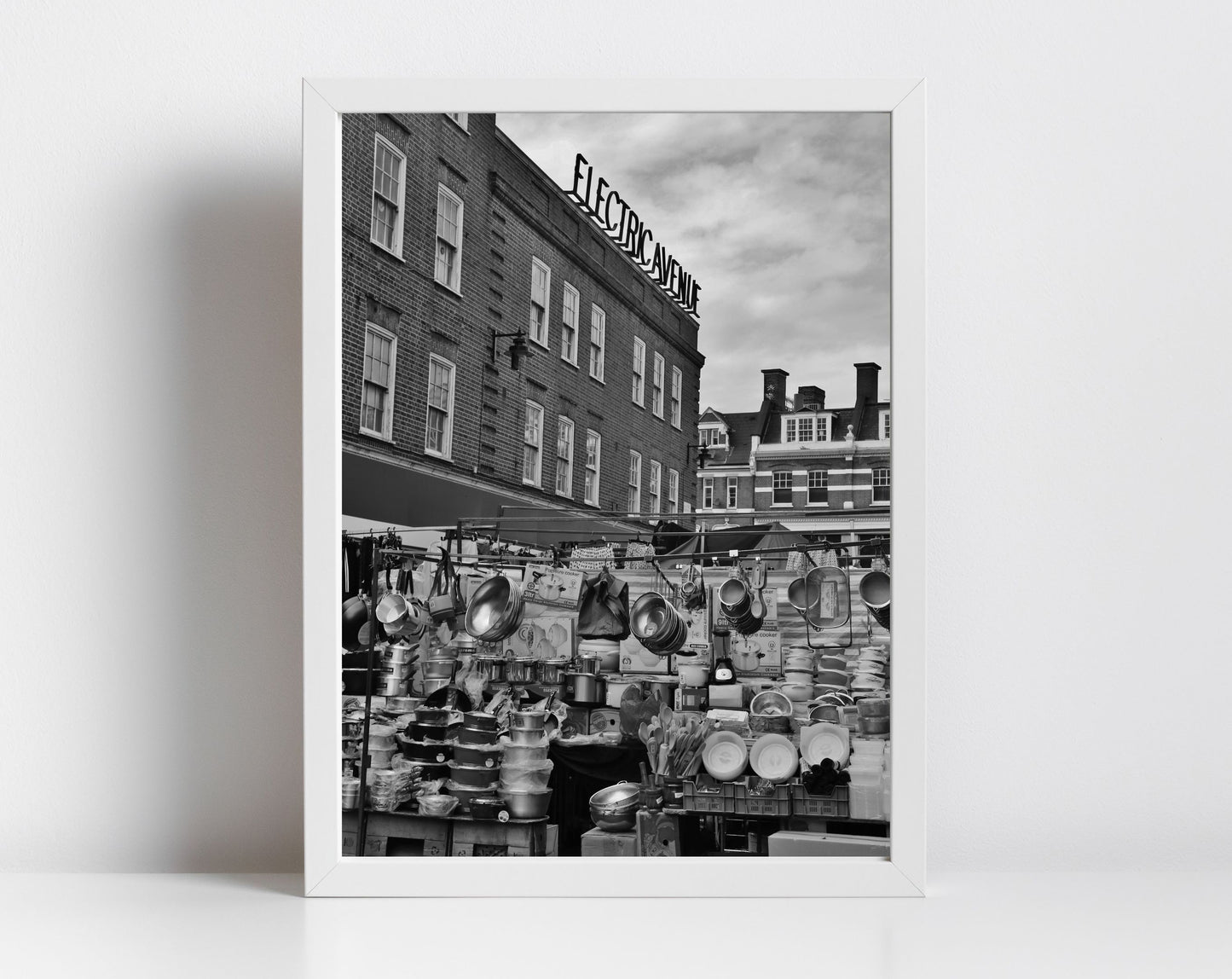 London Brixton Print Black And White Electric Avenue Street Photography