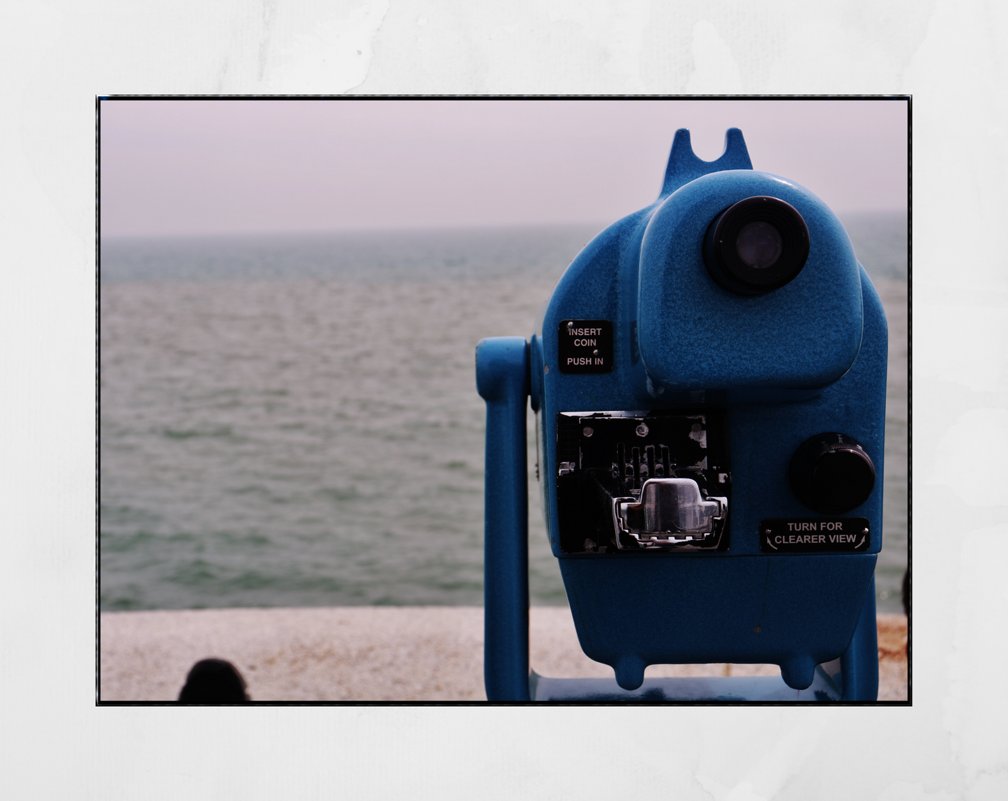 Folkestone Sea Telescope Photography Print
