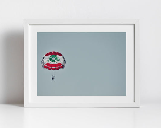 Lebanon Beirut Paraglide Photography Print