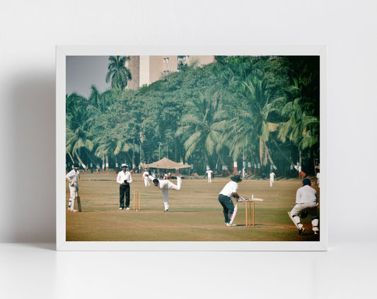 India Cricket Poster Mumbai Oval Maidan