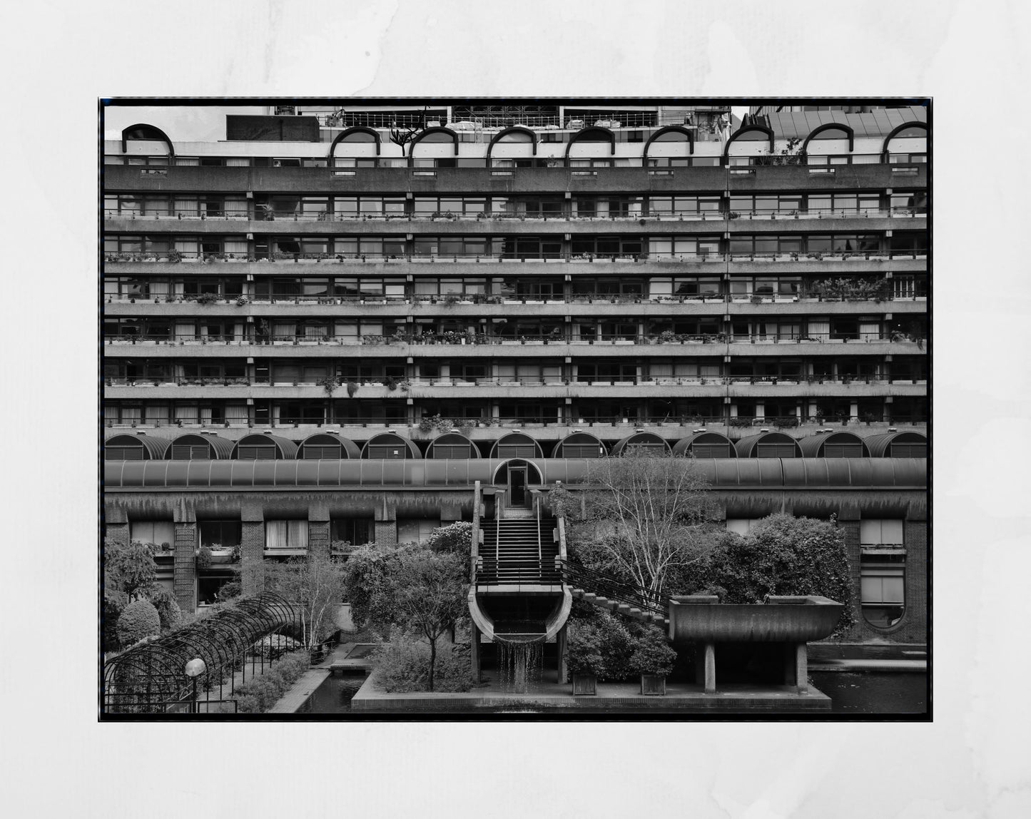 Barbican Black And White Photography Brutalist Poster
