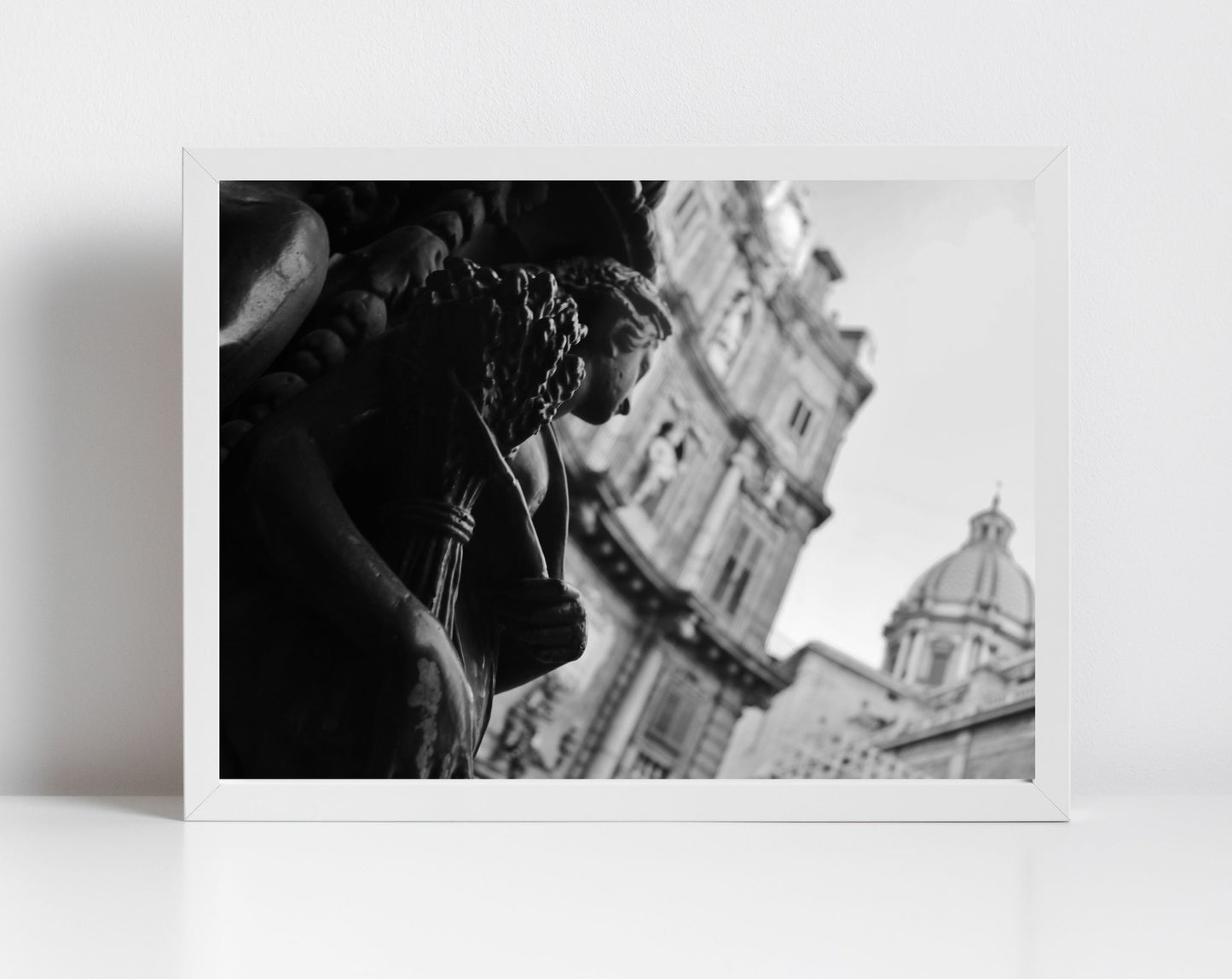 Four Corners Palermo Sicily Black And White Photography Wall Art