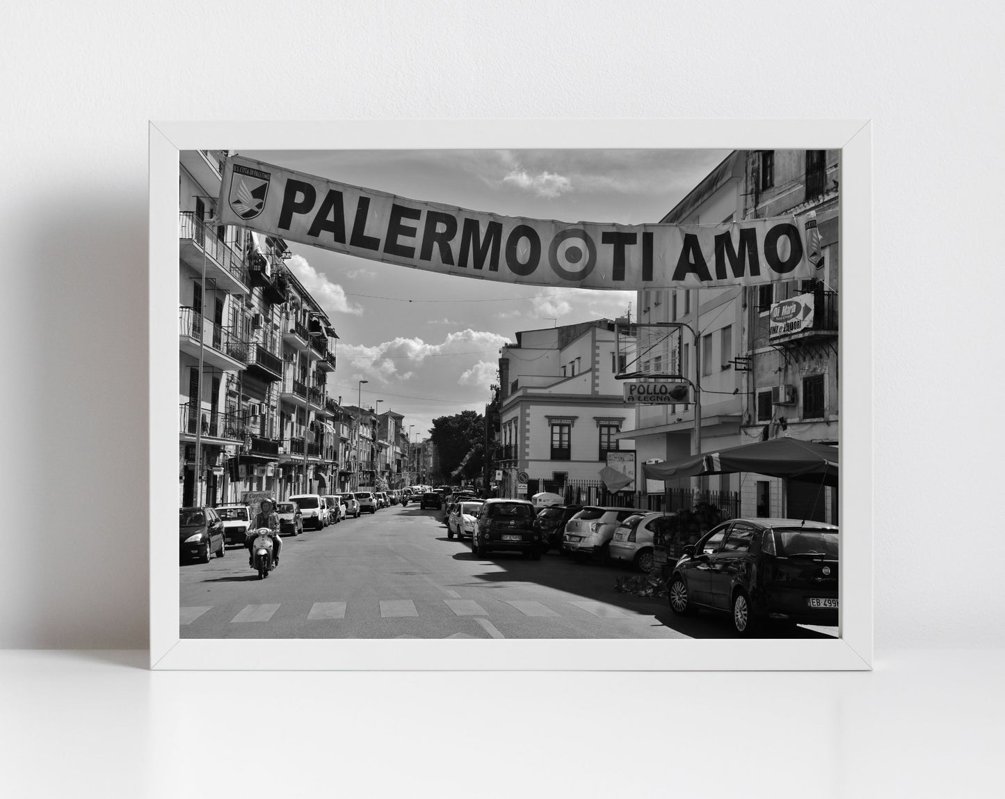 Palermo Sicily Print Black And White Photography Art
