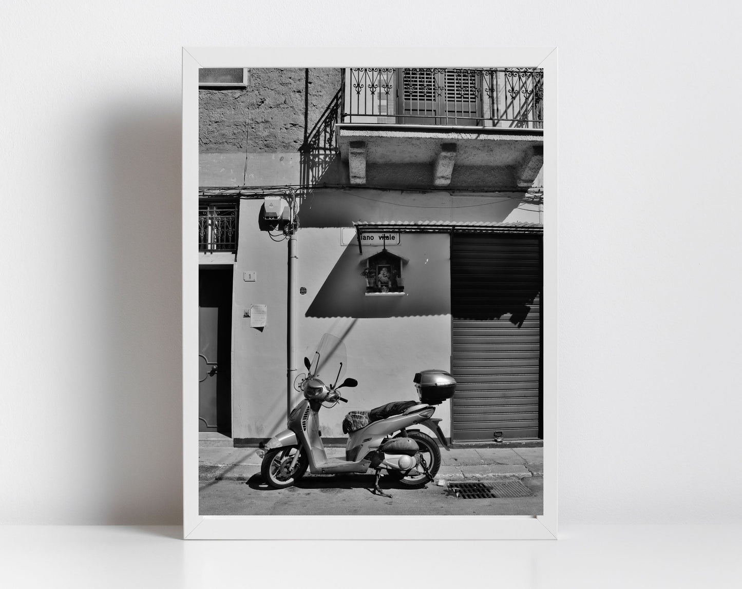 Palermo Sicily Print Black And White Fine Art Street Photography