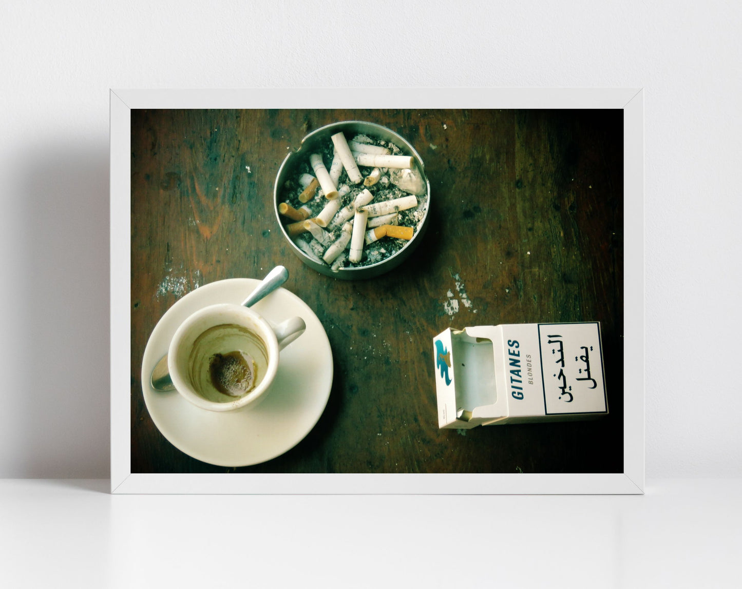 Beirut Photography Print Coffee And Cigarettes Poster