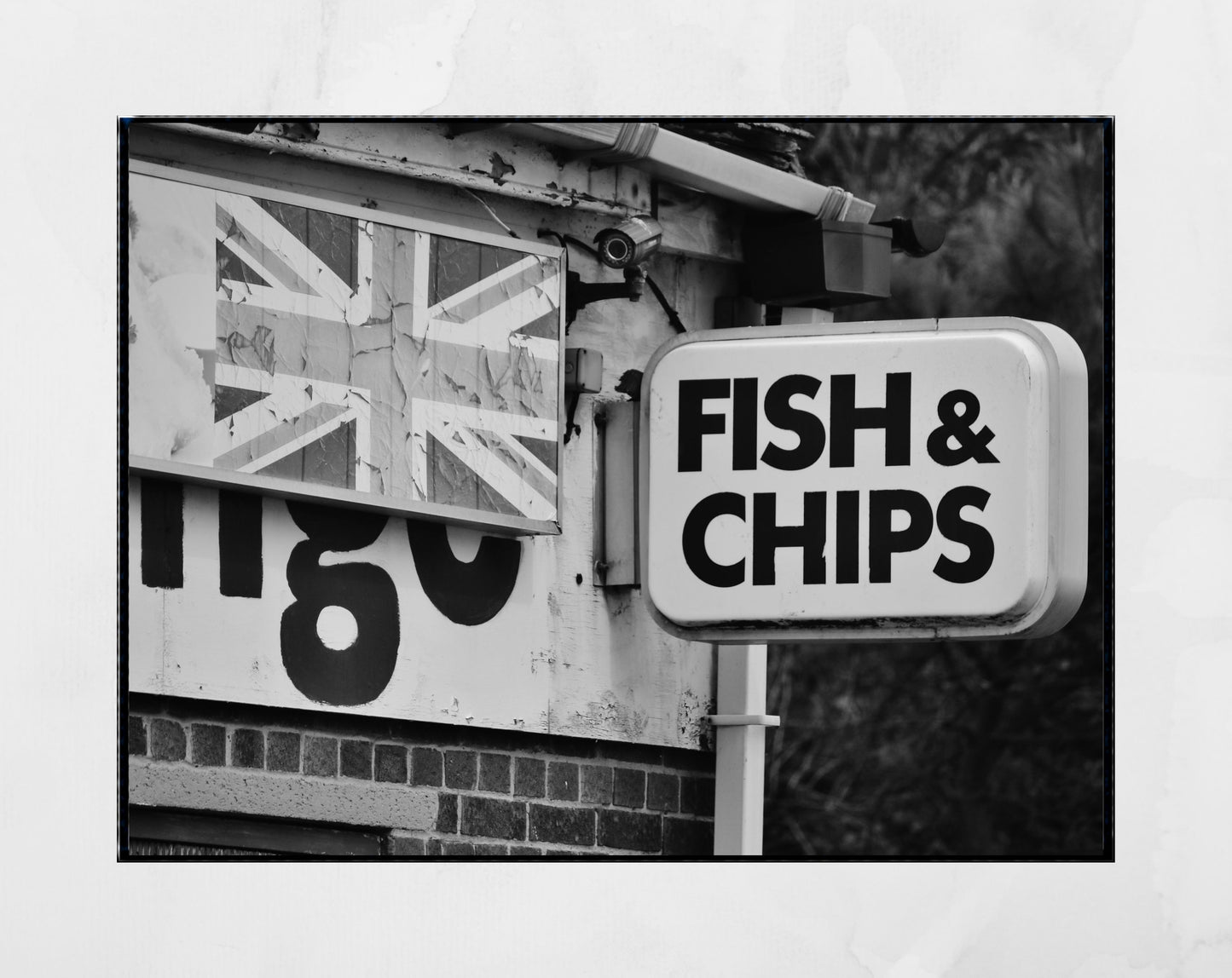 Fish And Chips Black And White Print Folkestone Photography