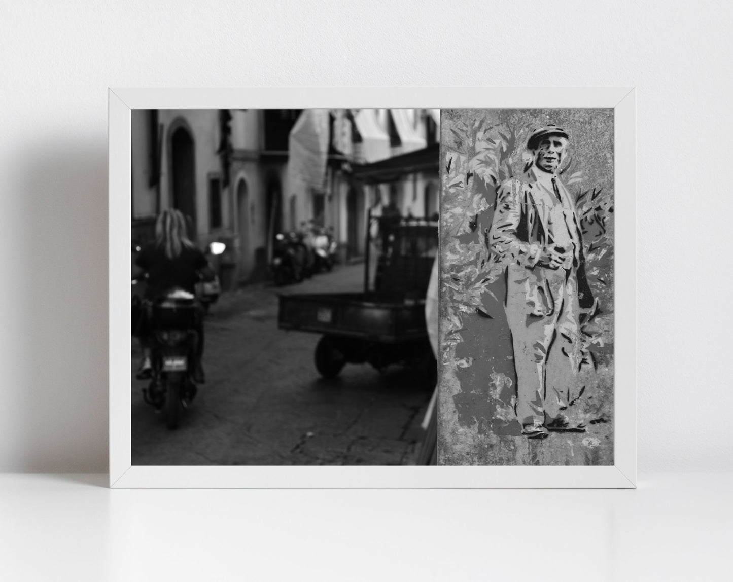 Palermo Sicily Black And White Photography Print Italy Wall Art