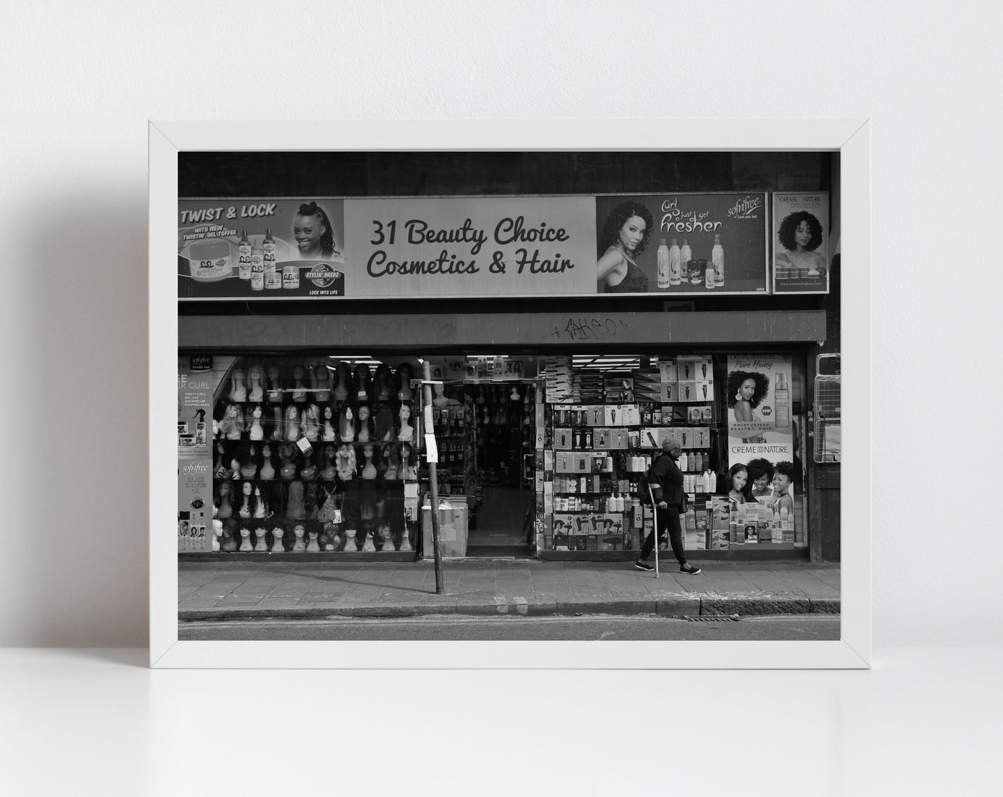 London Brixton Print Black And White Afro Caribbean Wall Art Photography