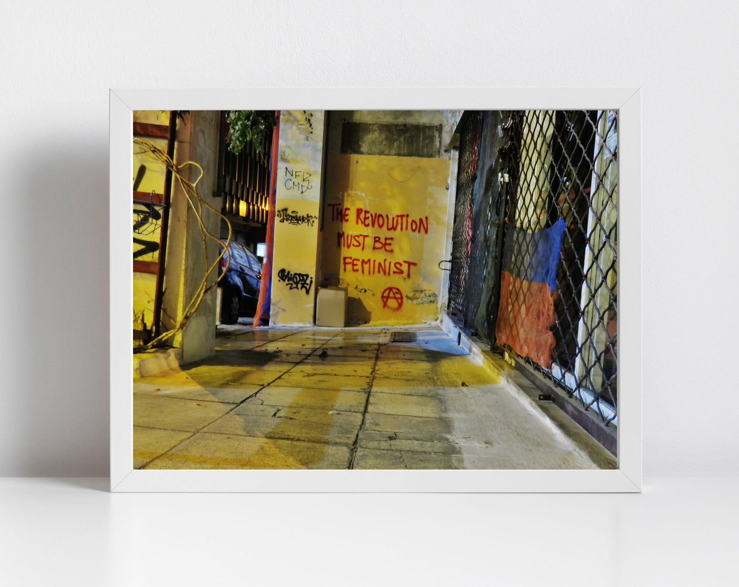 Feminist Anarchist Graffiti Photography Poster