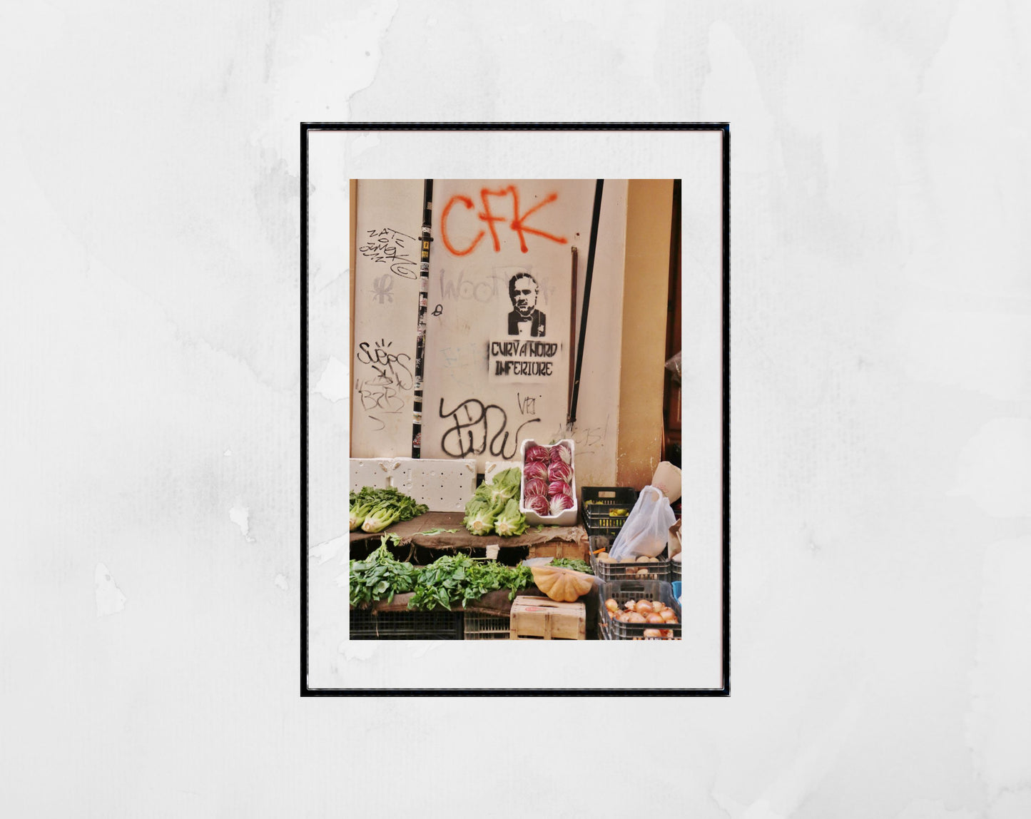 The Godfather Poster Palermo Sicily Street Art Photography Print