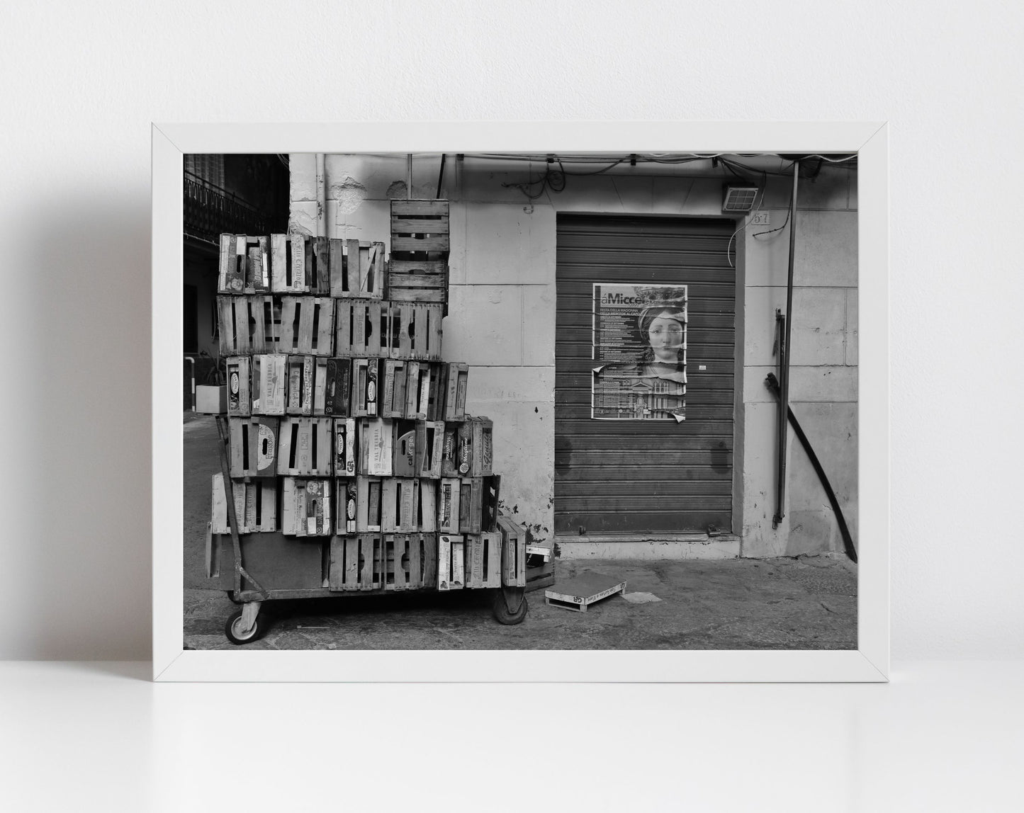 Palermo Sicily Print Black And White Street Fine Art Photography