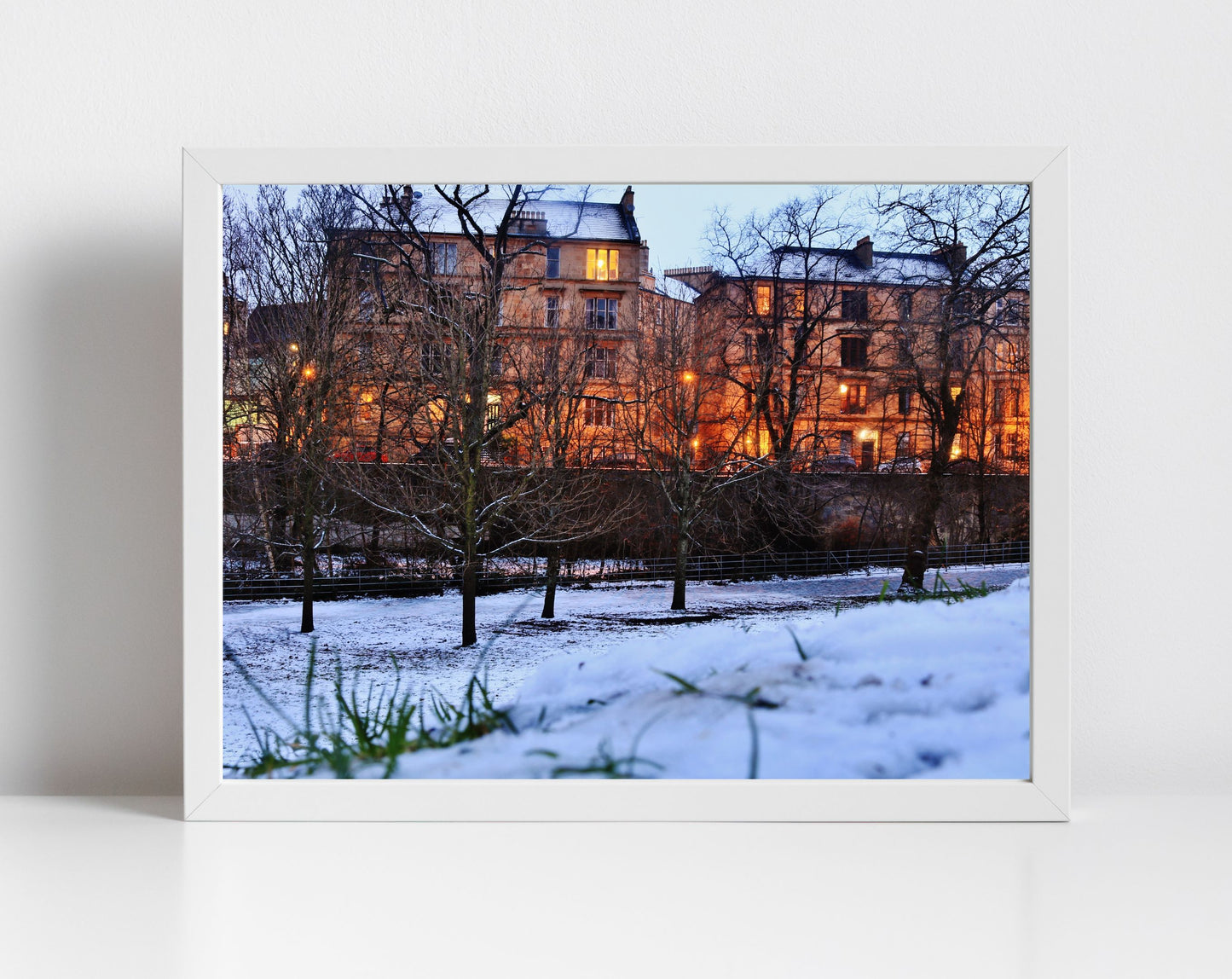 Glasgow Tenements West End Print Wall Art