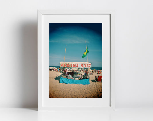 Copacabana Beach Print Rio De Janeiro Poster Brazil Photography
