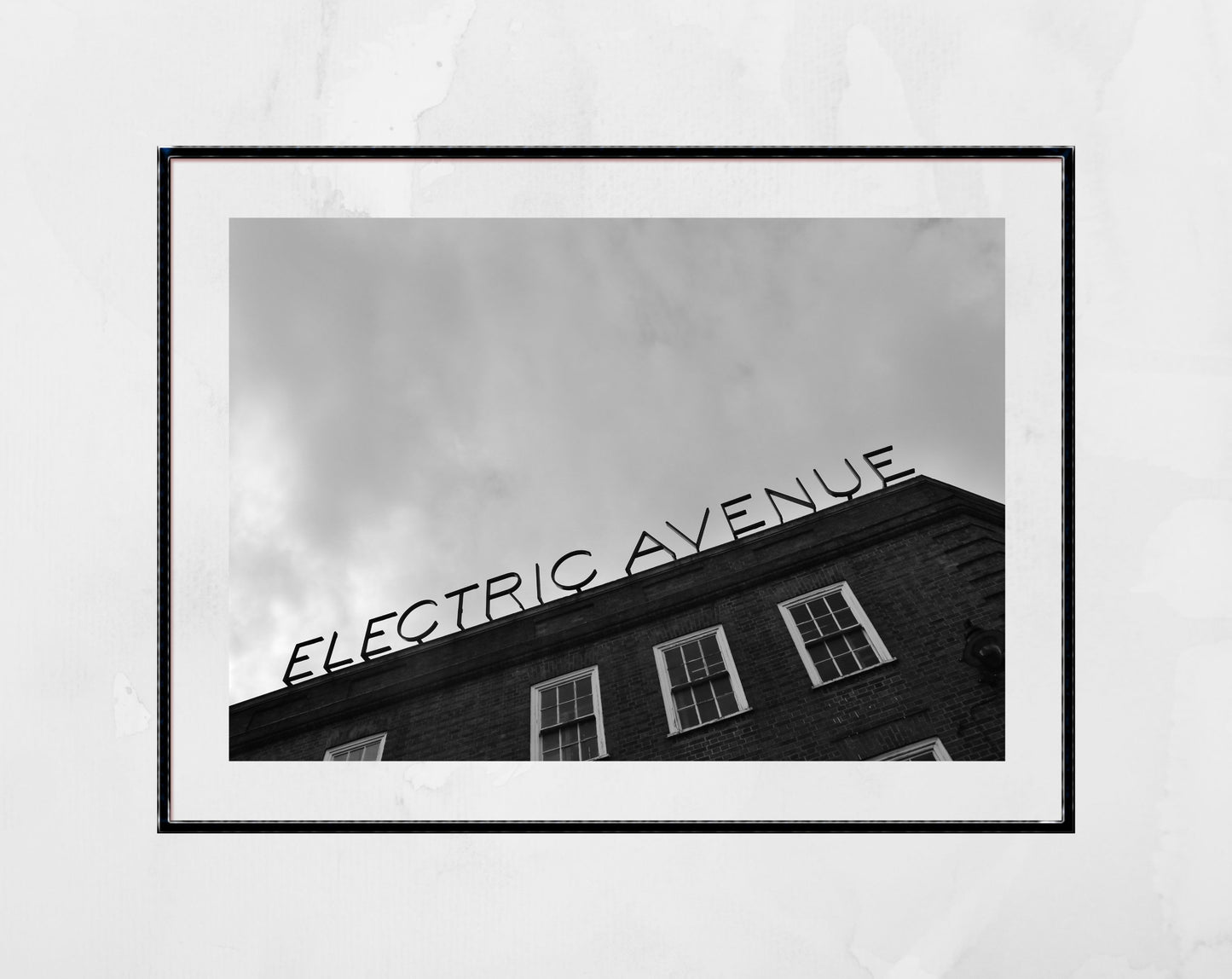 Electric Avenue Brixton Print Black And White