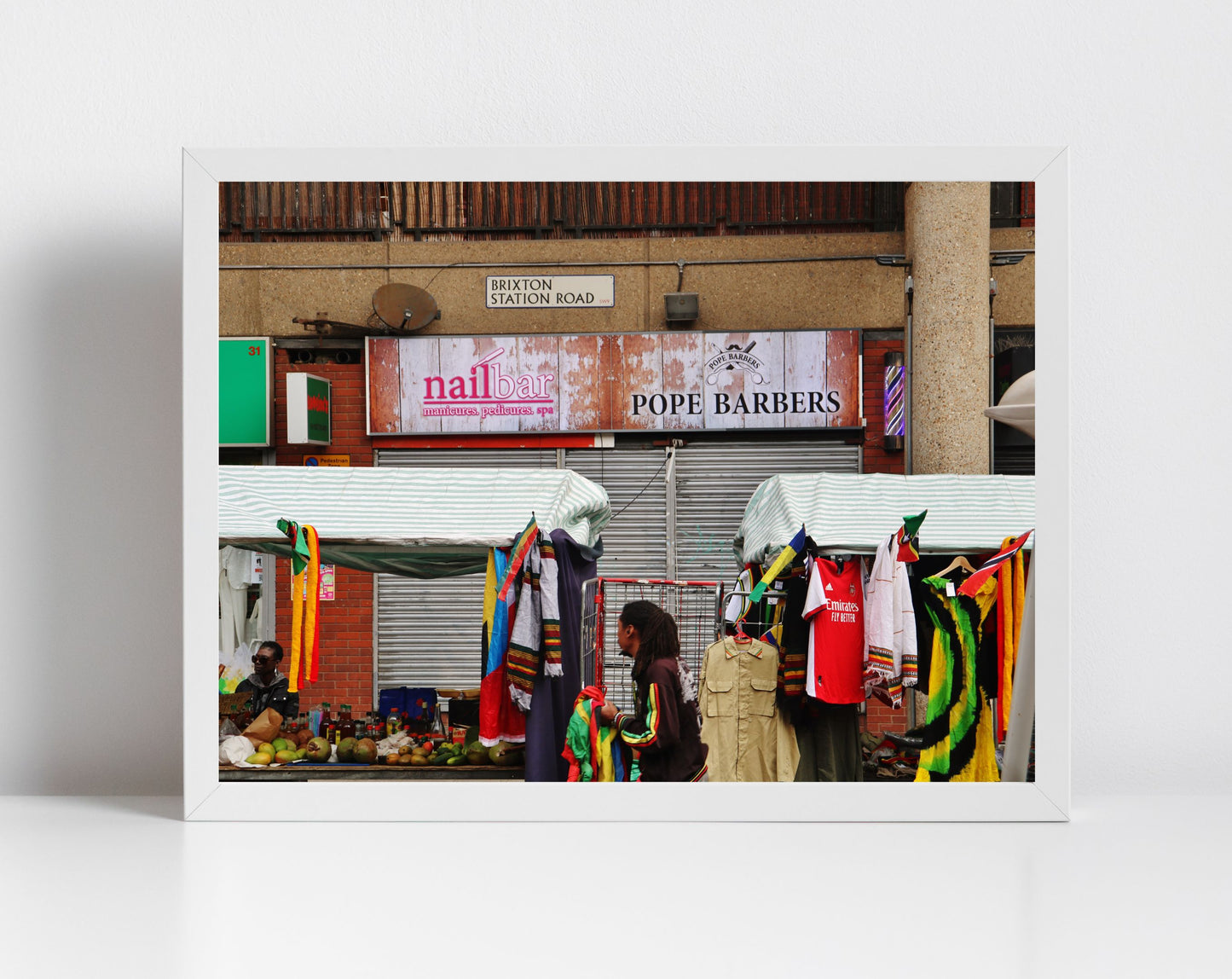 Brixton Print Rasta Wall Art Street Photography