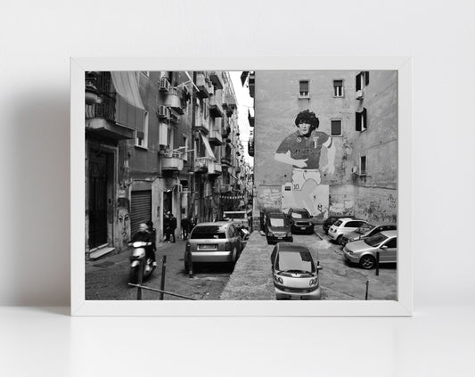 Maradona Napoli Print Naples Italy Photography