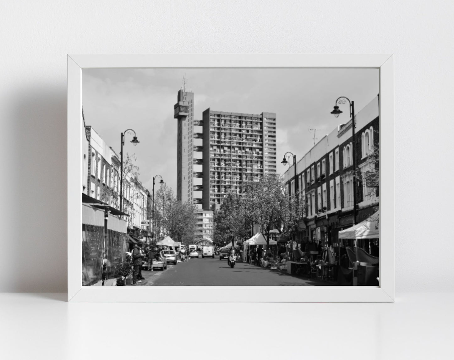 Trellick Tower Poster Brutalist Wall Art Notting Hill Black And White Print