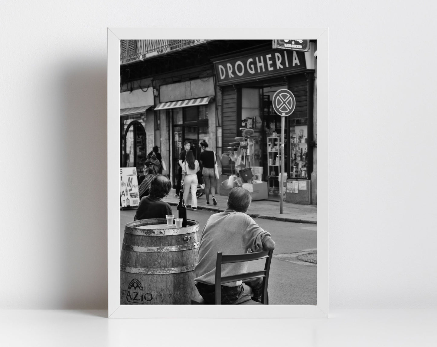 Palermo Sicily Black And White Print Italy Wall Art Street Photography