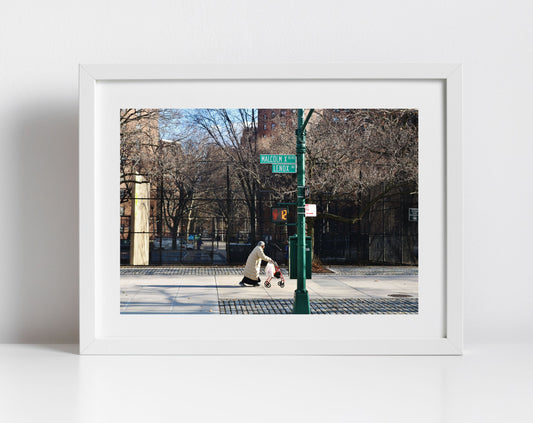 Harlem New York Street Photography Malcolm X Boulevard Print