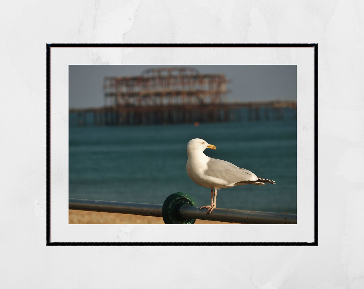 Brighton West Pier Photography Print Seagull Wall Art