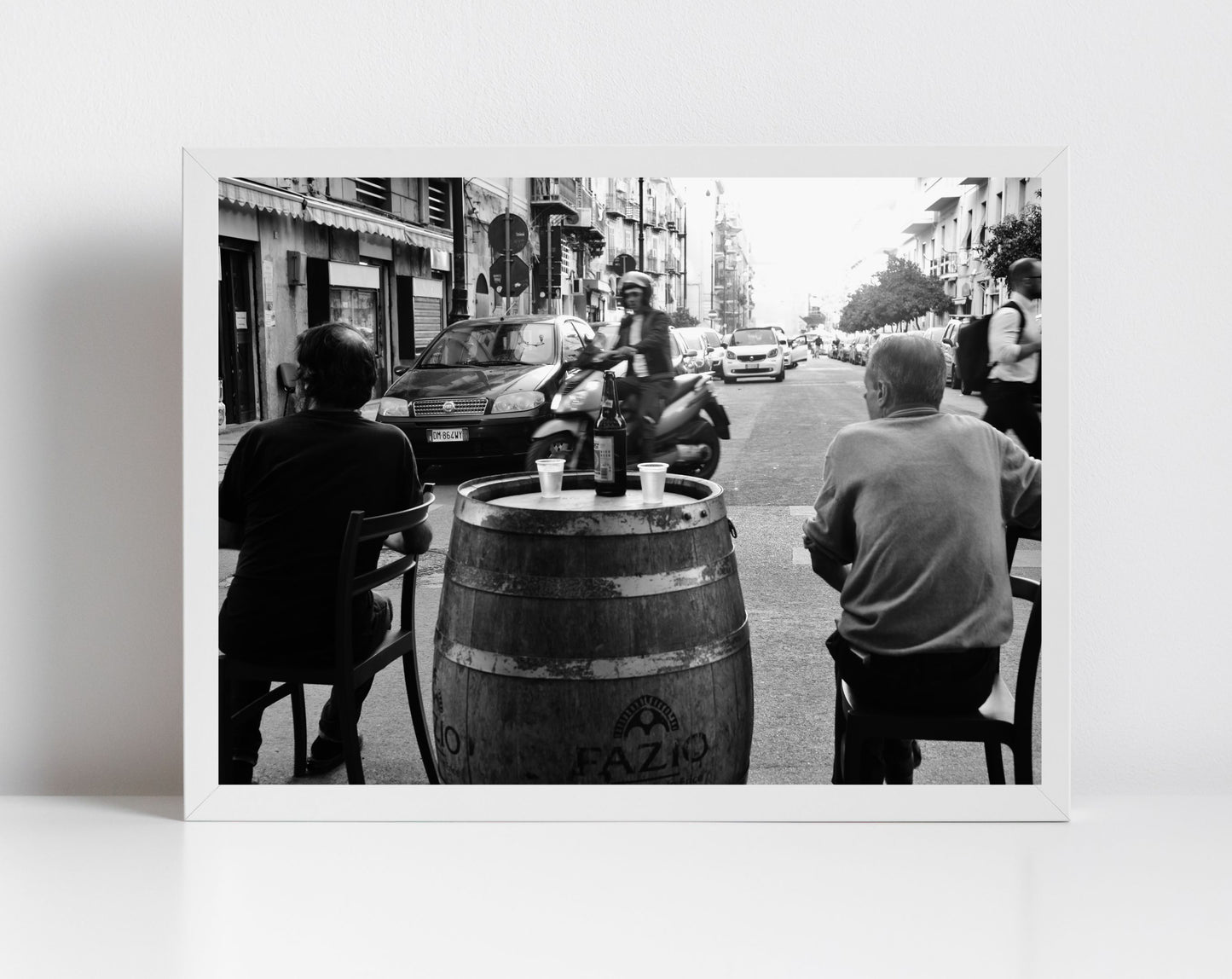 Palermo Sicily Black And White Print Street Photography Italy Wall Art