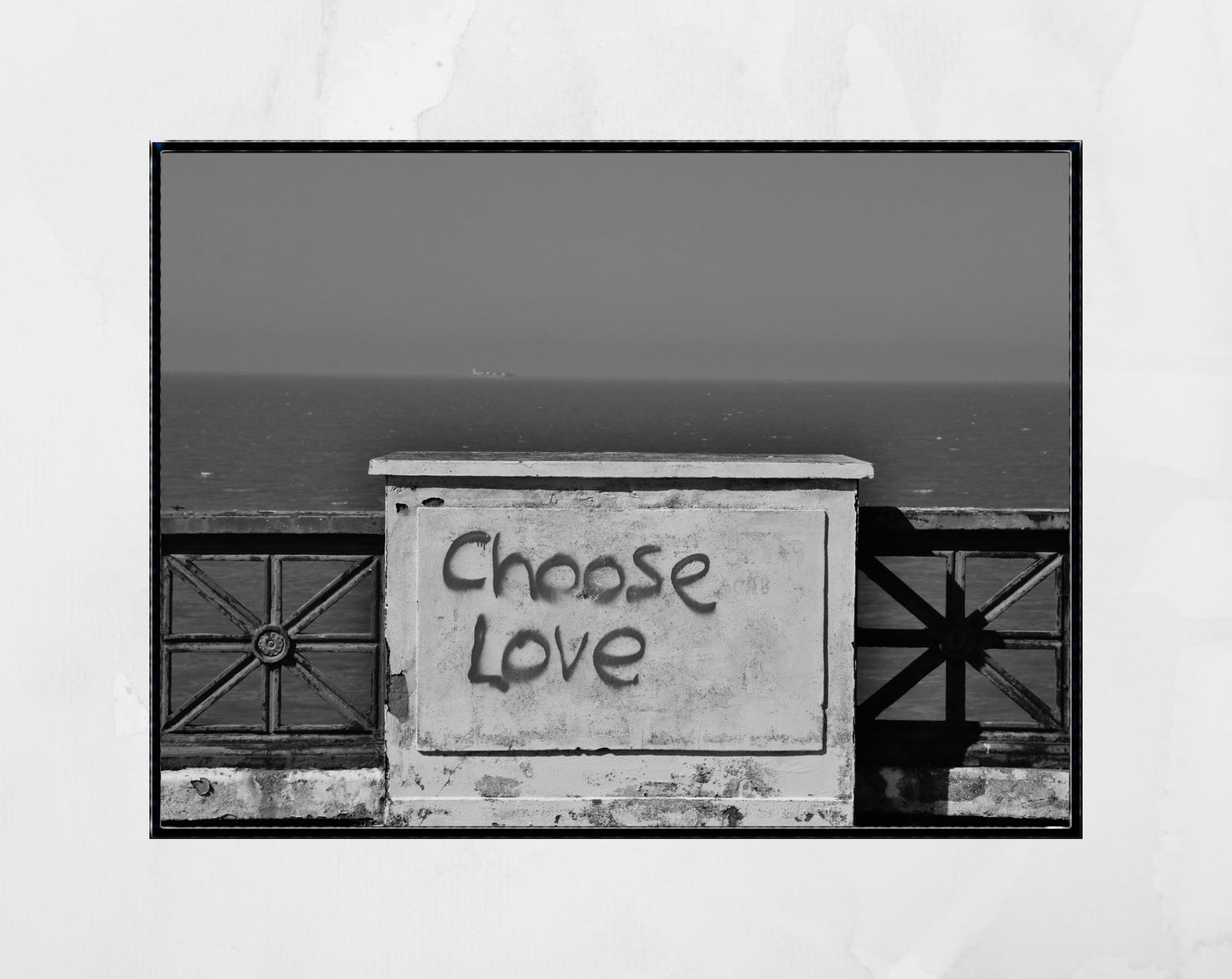 Choose Love Print Margate Black And White Photography Poster