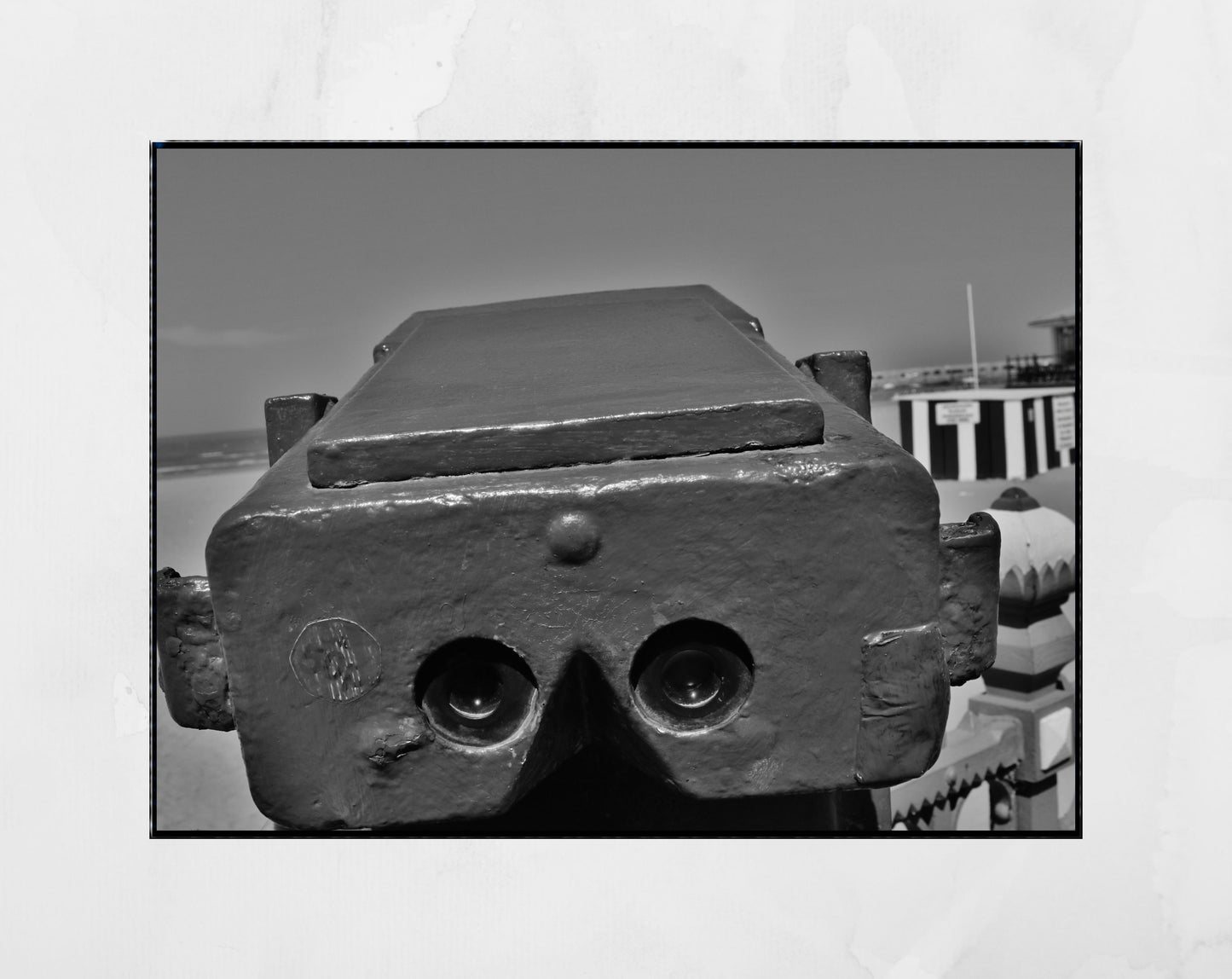 Margate Beach Hut Black And White Photography Print British Seaside Wall Art