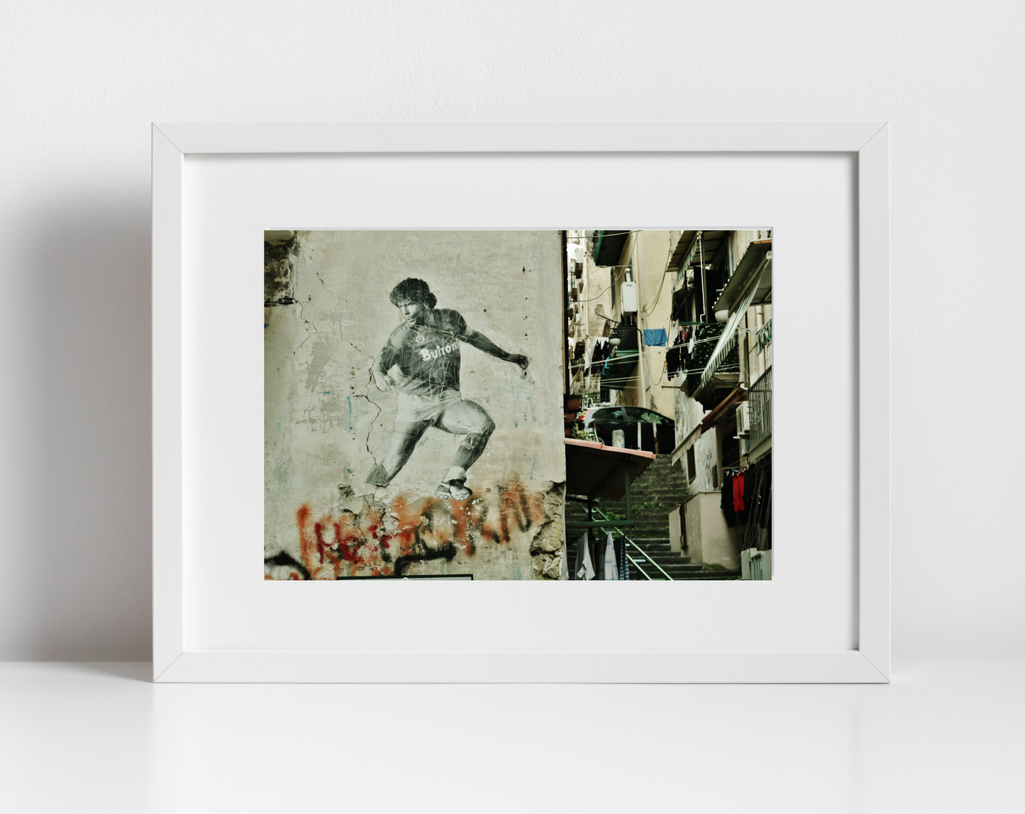 Diego Maradona Napoli Print Poster Naples Italy Photography