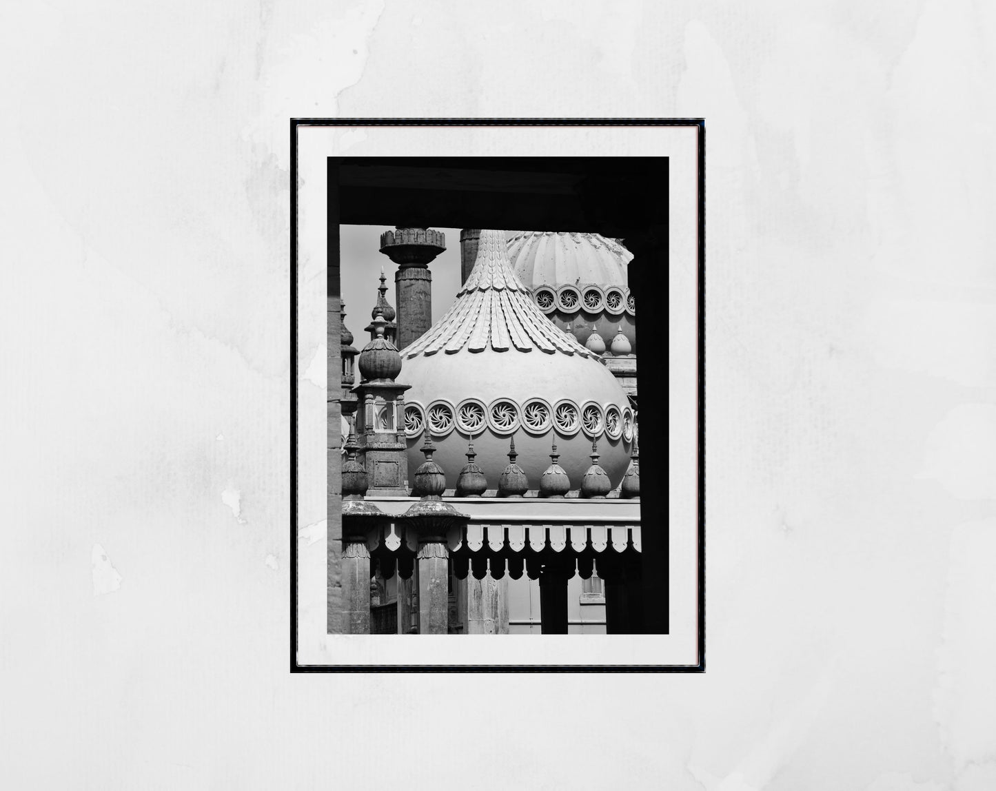 Brighton Royal Pavilion Black And White Photography Poster